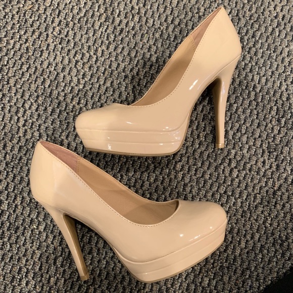 LC Lauren Conrad Shoes - Lauren Conrad Beige Heels